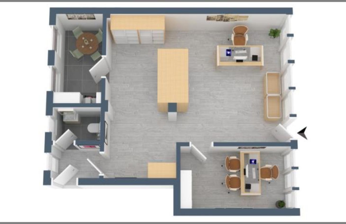 Grundriss von KirchplatzLadenlokal / Behandlungs- oder Beratungsräume mit Stellplatz mitten in Kappelrodeck in Kappelrodeck bei Dhonau Immobilien-Makler Ortenau