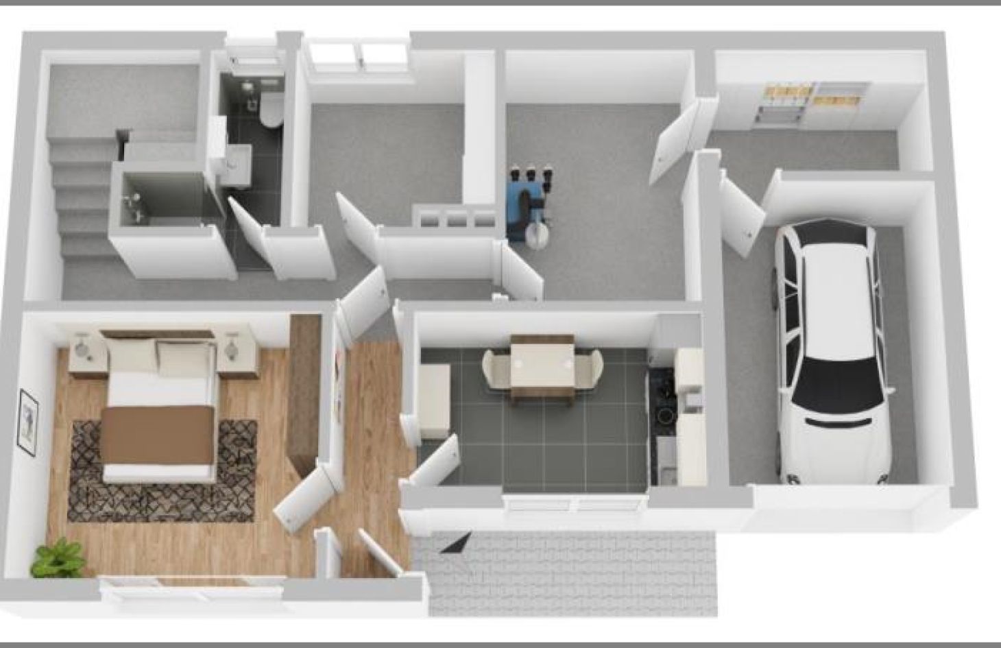 3D Wohnbeispiel KG von Einzugsbereit! Sehr gepflegtes, wohnliches Einfamilienhaus - auch mit ELW! in Ottenhöfen bei Dhonau Immobilien-Makler Ortenau