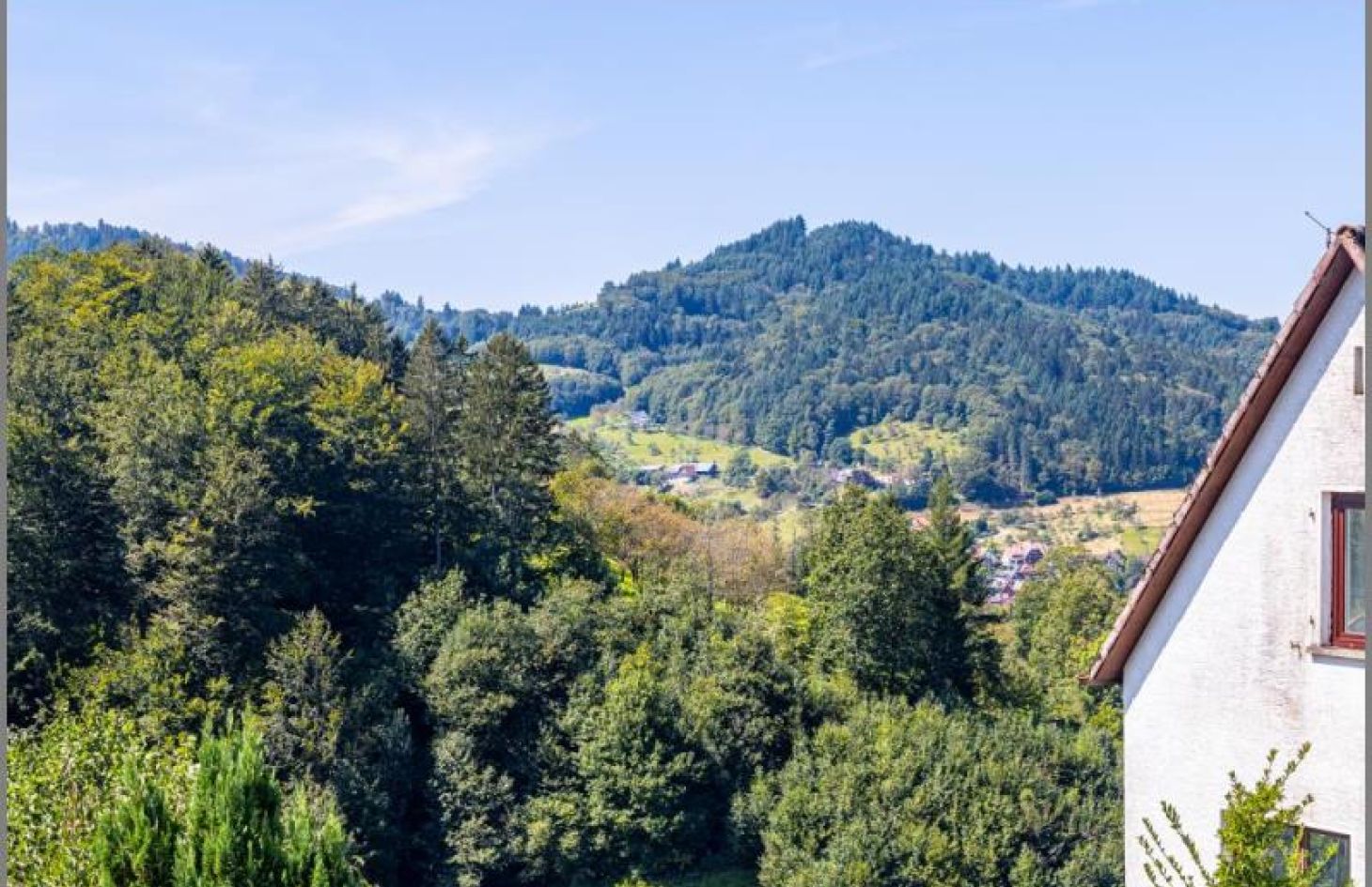 Schöne Aussicht von Einzugsbereit! Sehr gepflegtes, wohnliches Einfamilienhaus - auch mit ELW! in Ottenhöfen bei Dhonau Immobilien-Makler Ortenau