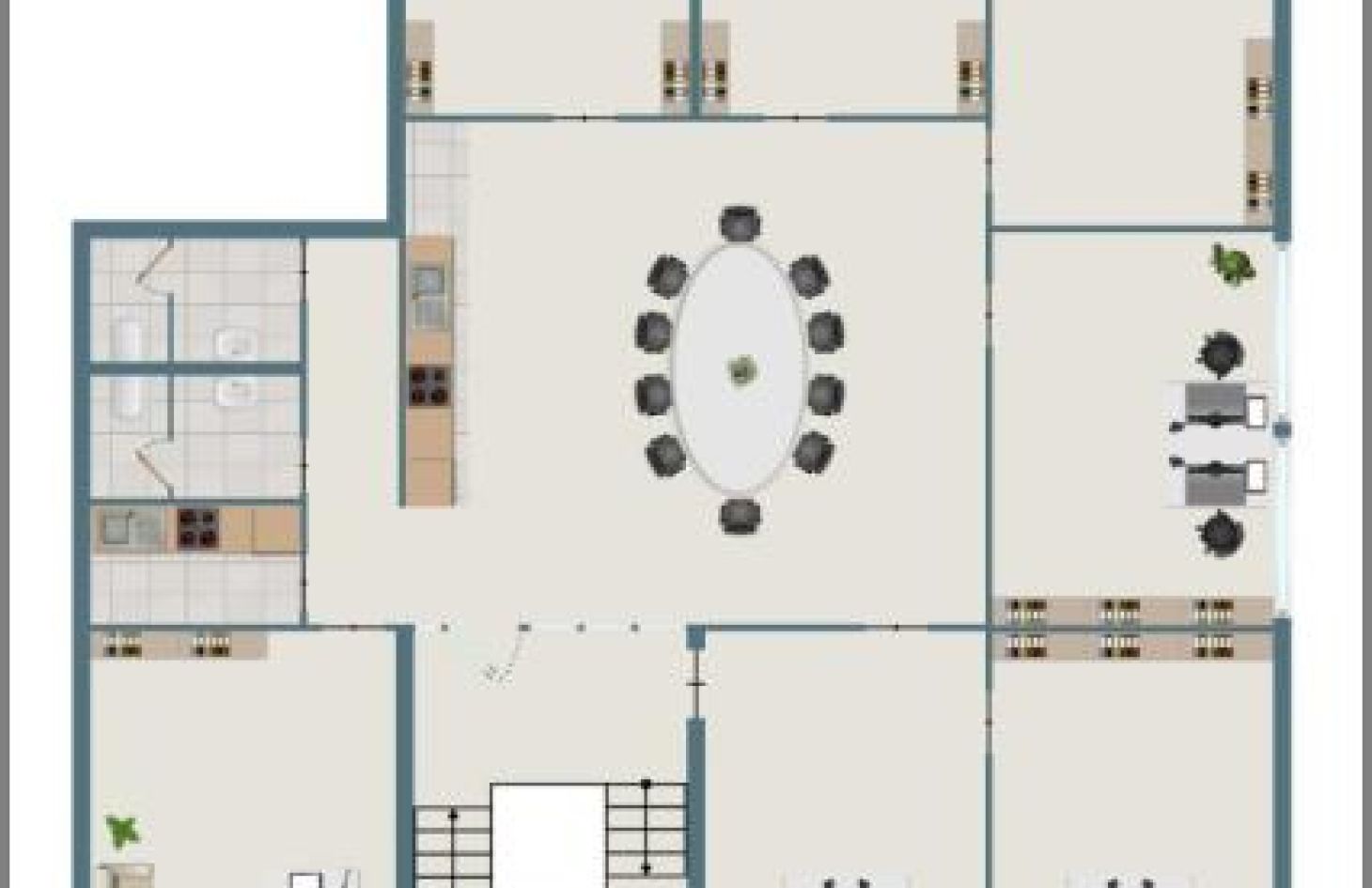 1. Obergeschoss von Sehr schöne und repräsentative Büroräume im Gewerbegebiet in Renchen bei Dhonau Immobilien-Makler Ortenau