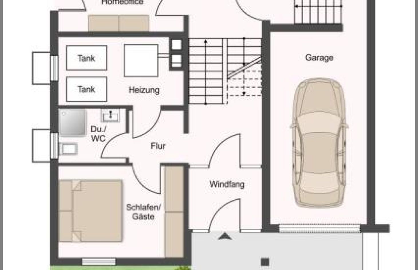 Grundriss Untergeschoss von Exklusiv anders! Schickes Einfamilienhaus im Grünen in bester Wohnlage  in Lauf bei Dhonau Immobilien-Makler Ortenau