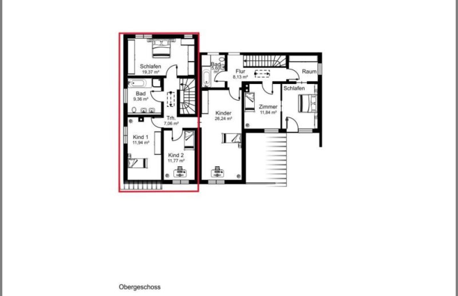 OG links / Durchgang möglich von Schicke, moderne Wohlfühloase! DHH 1 von 2 in ruhiger Lage! in Oberkirch bei Dhonau Immobilien-Makler Ortenau