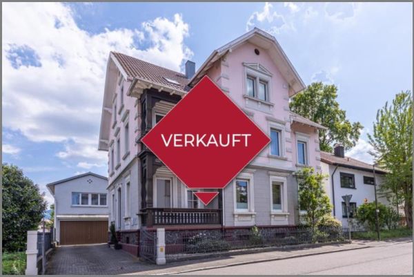 verkauft von Elegante Altbau-Stadtvilla mit 3 Wohnungen / Praxis. 125 Jahre erstklassig! in Achern / Stadt bei Dhonau Immobilien-Makler Ortenau